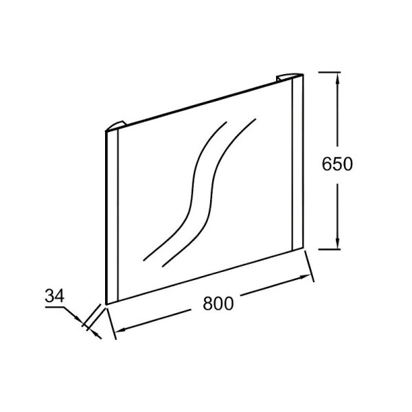 Зеркало с подсветкой Jacob Delafon Replique 80 см с функцией антипар, нет в наличии - фото 2