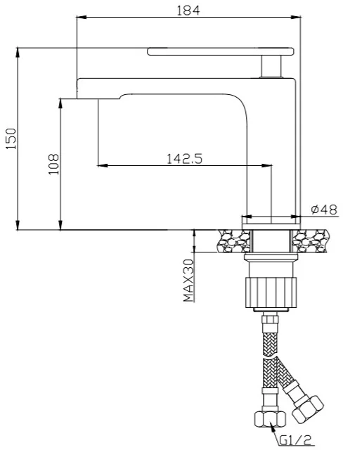 Смеситель для раковины Cezares Momento хром - фото 4