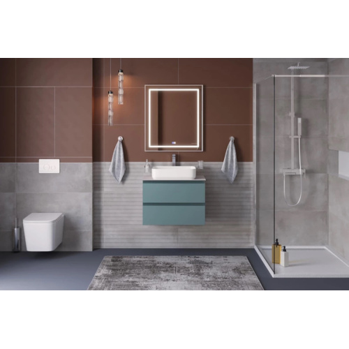 Тумба под раковину подвесная BelBagno Kraft 70 см голубой матовый - фото 3