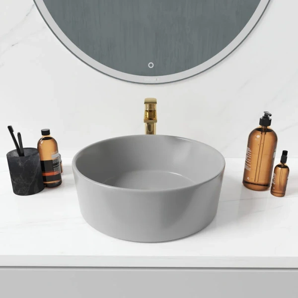 Раковина Grossman 40 см серая матовая, другие - фото 4