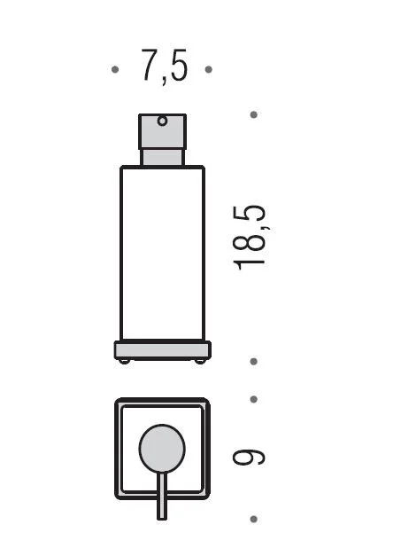 Дозатор для мыла Colombo Look хром, современные, hi-tech - фото 2