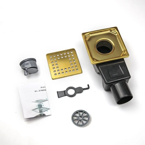 Душевой трап RGW Drain Leo-01-10Gb см золото - фото 3