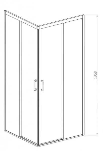 Душевой уголок Vincea Soft 90x90 см хром, квадратные - фото 2