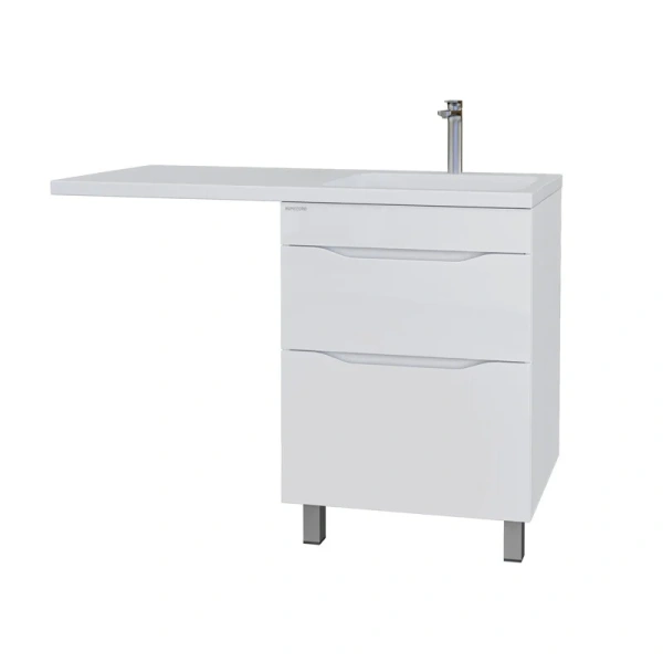 Тумба под раковину напольная Grossman Вилар 60 см белая - фото 3