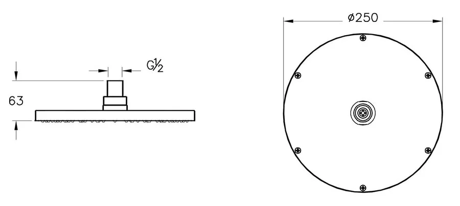 Душевой комплект VitrA Origin A49266EXP со встроенным смесителем, хром, черные index_1 - фото 8
