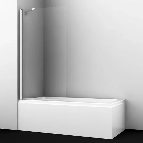 Шторка для ванны WasserKRAFT Berkel 48P01-80 80x140 см с фиксатором