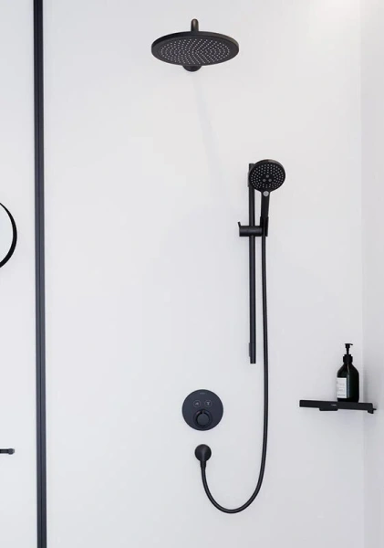 Смеситель для душа Hansgrohe Shower Select S черный матовый - фото 2