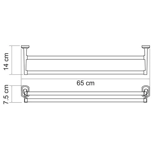 Полотенцедержатель WasserKRAFT Oder хром - фото 2