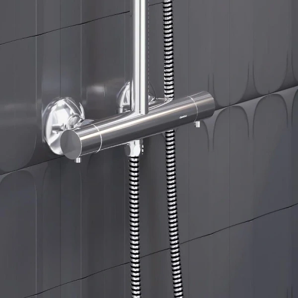 Душевая стойка Damixa Jupiter 977800 с термостатом, без излива - фото 5