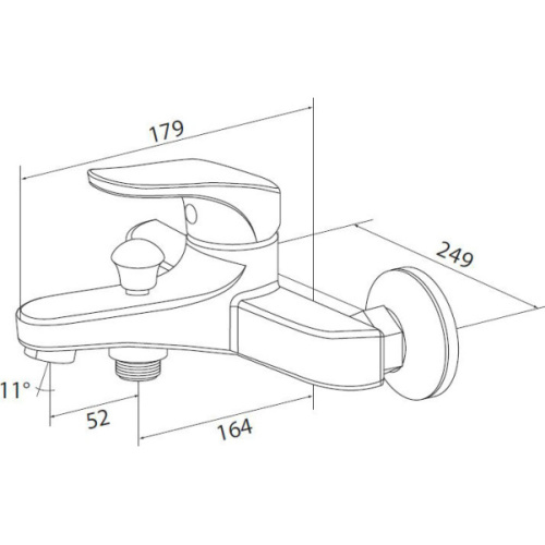 Смеситель для ванны AM.PM Joy F8510000 - фото 2