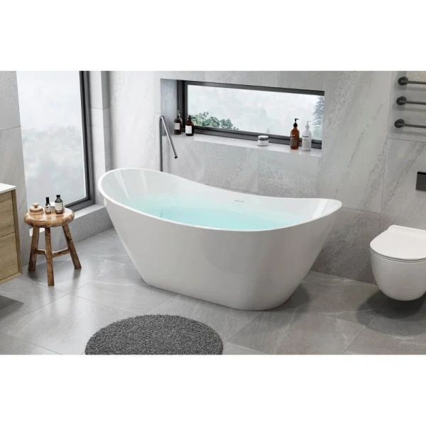 Ванна акриловая Royal Bath Wave RB610101GD, 170 x 75 см, цвет белый - фото 1