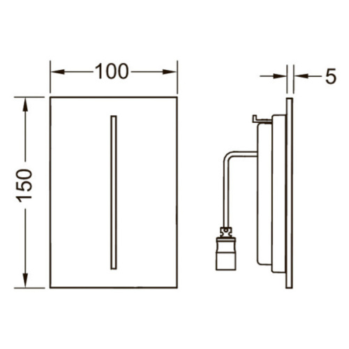 Клавиша смыва Tece TECEfilo-Velvet черная - фото 2