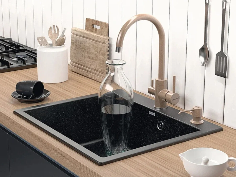 Смеситель для кухни Paulmark Essen терракот, современные, hi-tech - фото 3