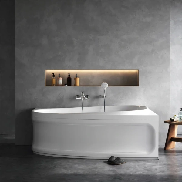 Ванна акриловая Am.Pm Like W80A-170 170х110 см ассиметричная, без гидромассажа, большие, глубокие - фото 5