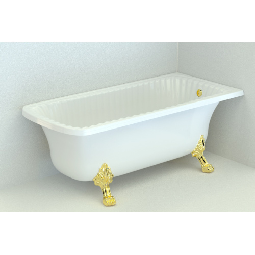 Ванна из искусственного камня Migliore Olivia Angolare 174х80 см фурнитура хром - фото 4