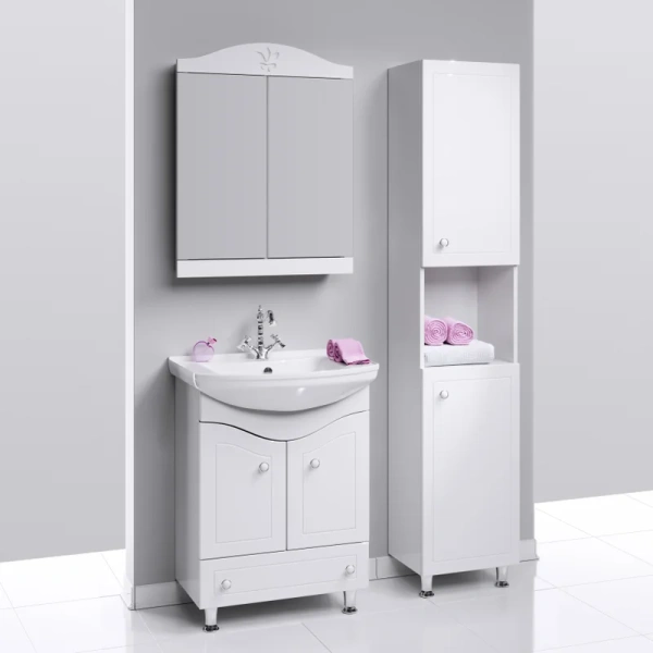 Тумба под раковину напольная Aqwella Франческа 65 см белая, в наличии - фото 2