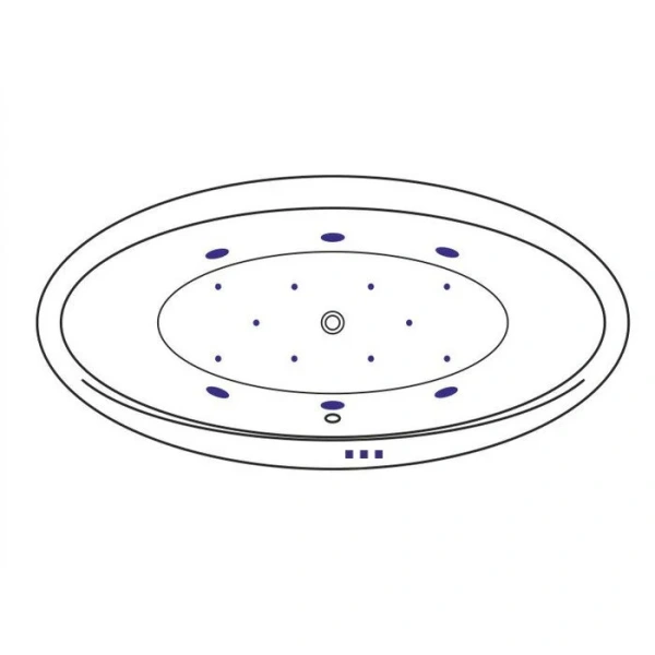 Ванна гидромассажная Excellent Lumina Relax 190 x 95 см, белый/хром, WAEX.LUM19.RELAX.CR, 190 см - фото 8