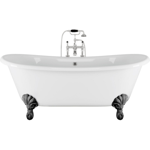 Ванна чугунная Devon & Devon Admiral 182х81 см ножки алюминий натуральный - фото 1