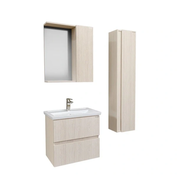 Тумба под раковину подвесная Grossman Юнит 60 см кадена лайт - фото 4