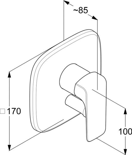Смеситель для душа Kludi Ameo хром - фото 4