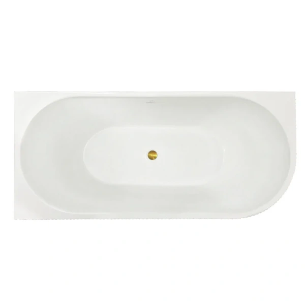 Ванна акриловая Royal Bath Nero RB710301L-GD/RB710301R-GD, 170 x 78 см, левая/правая, цвет белый - фото 3