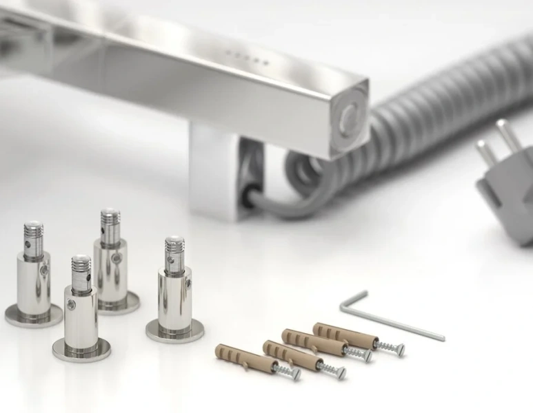 Полотенцесушитель электрический Сунержа Аркус 3.0 40x60 см хром, левый - фото 4