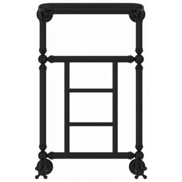 Полотенцесушитель водяной Сунержа Ренессанс 40х66 см черный матовый - фото 3