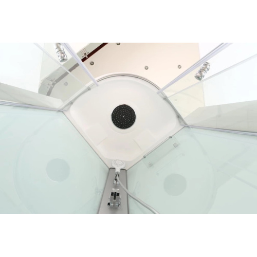 Душевая кабина Black&White Galaxy 90x90 см стекло прозрачное, с раздвижными дверьми - фото 6