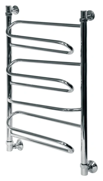 Полотенцесушитель водяной Ника Curve 60x60 см хром - фото 1