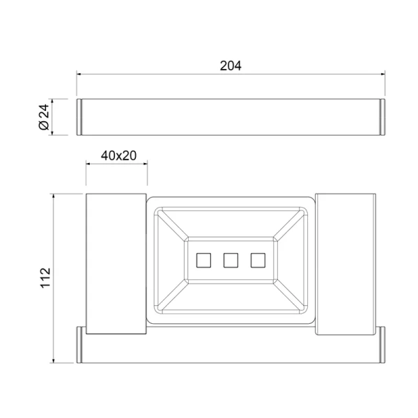 Полочка для ванной Timo Luiro золото матовое - фото 2