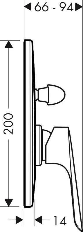 Смеситель для душа Hansgrohe Logis E хром - фото 3