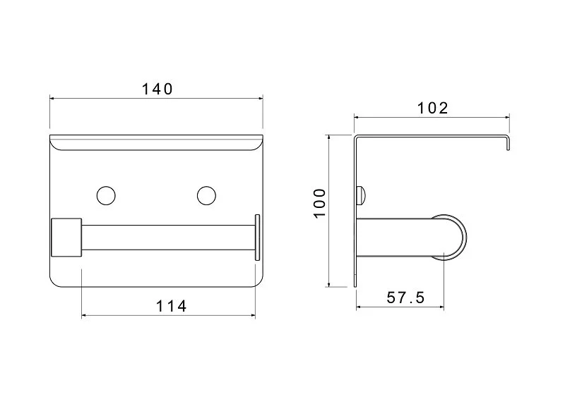 Бумагодержатель Акватек Европа хром - фото 3