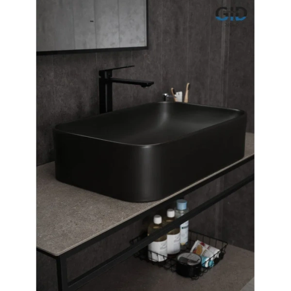 Раковина GID Geometrico Bm9599 61 см черная - фото 4