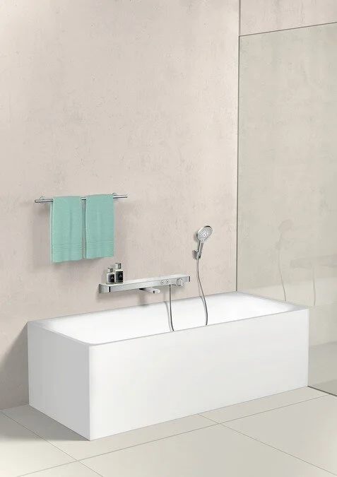 Смеситель для ванны Hansgrohe Shower Tablet Select белый/хром, хром, белые, комбинированные - фото 4