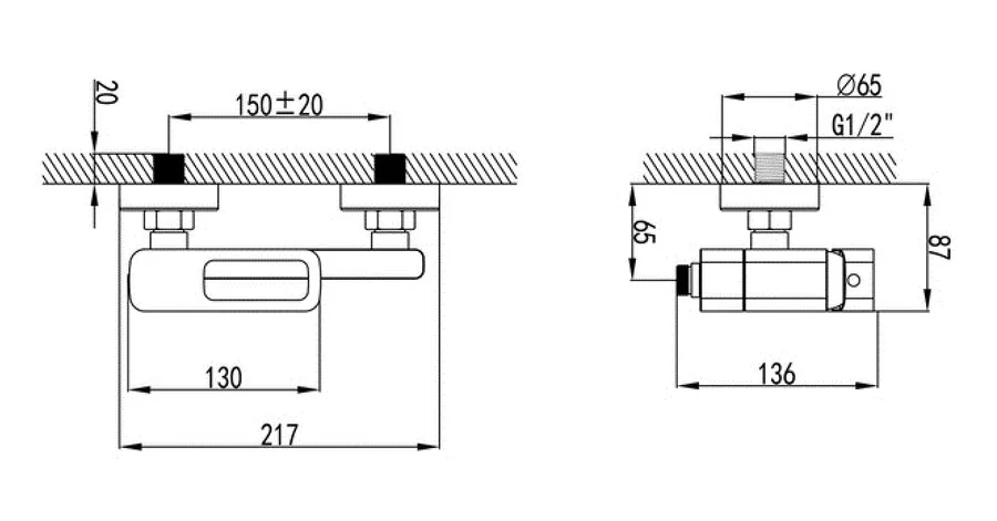 Смеситель для ванны IDDIS Slide белый матовый, для ванны - фото 2
