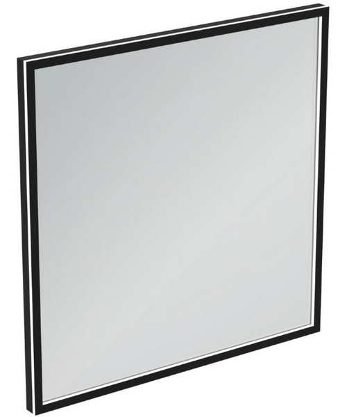 Зеркало с подсветкой Ideal Standard Conca 80 см в черной раме - фото 1