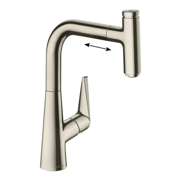 Смеситель для кухни Hansgrohe Talis Select M сталь - фото 1