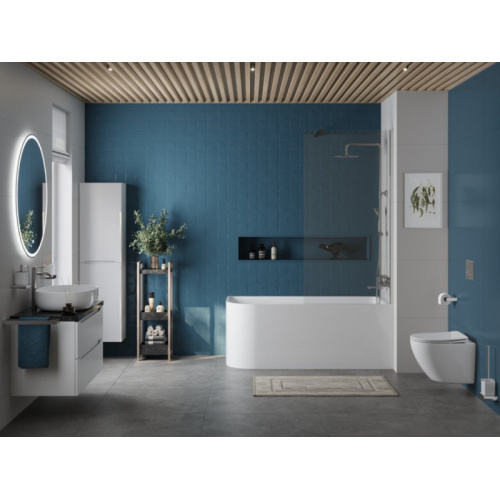Ванна акриловая BelBagno 170x73 см правосторонняя - фото 2