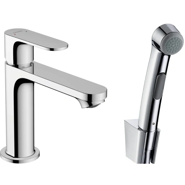 Смеситель для раковины Hansgrohe Rebris 72215 с гигиеническим душем - фото 1