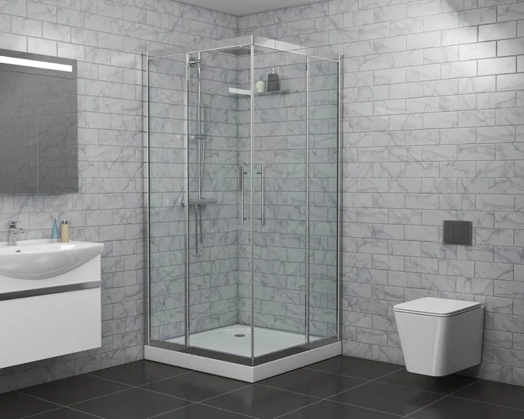 Душевой уголок Grossman Pragma 100х100 см серебро - фото 2