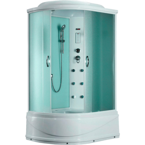 Душевая кабина Timo Eco TE-0720 120х80 см раздвижные двери, угловые, недорогие, для дачи, с сауной (баней), с гидромассажем, c тропическим душем, с вентиляцией, с крышей, с сиденьем - фото 5