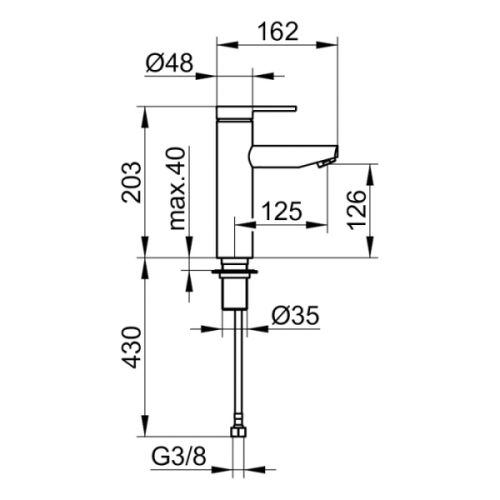 Смеситель для раковины Keuco Plan Blue 53902 010102 - фото 2