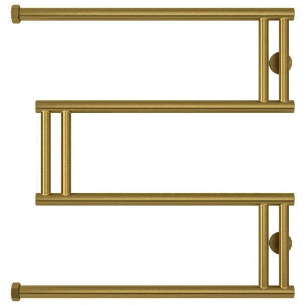 Полотенцесушитель водяной Сунержа High-Tech+ 60х60 см состаренная латунь - фото 3