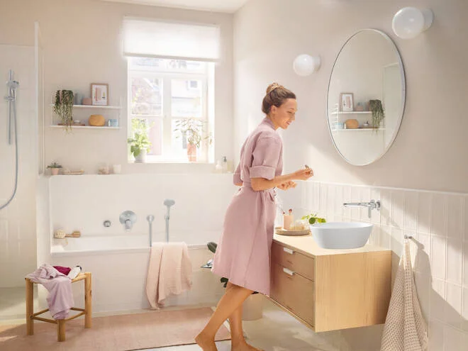Смеситель для душа Hansgrohe Rebris хром, современные, hi-tech - фото 3