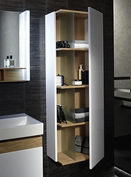 Шкаф-пенал подвесной Jacob Delafon Terrace 50 см левый белый блестящий, подвесные - фото 5