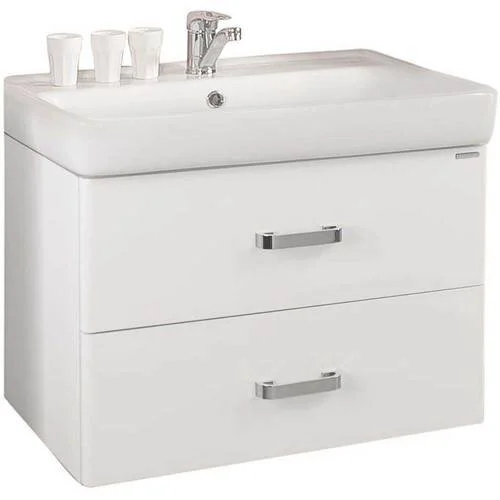 Тумба под раковину подвесная Акватон Америна 80 см белая