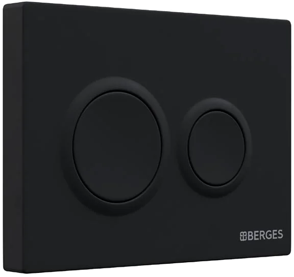 Клавиша смыва Berges Novum O5 черная - фото 3