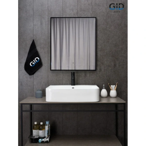 Раковина GID Geometrico N9258 60 см белая - фото 4