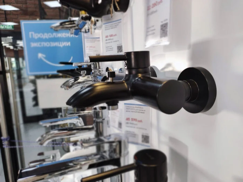 Смеситель для ванны Kludi Bozz черный матовый, округлая форма - фото 5