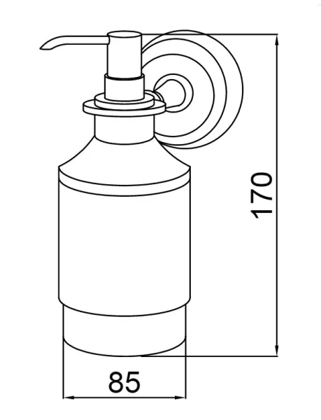 Дозатор для мыла Boheme Medici белый/бронза, классические, ретро, декорированные - фото 2